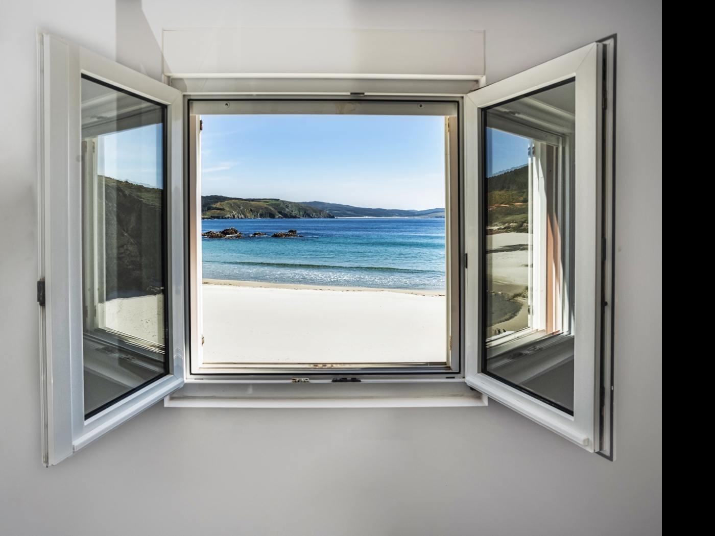 tourist accommodation sea view Nemiña beach in Muxía