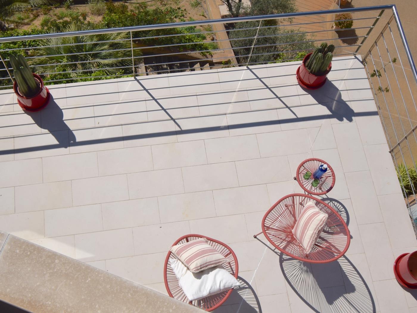 Spacious living room Tamariu holiday home