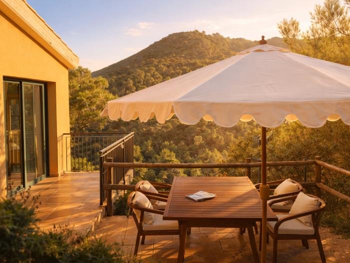 Private terrace sea views Begur villa