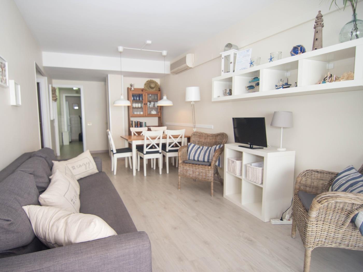 LIGHTHOUSE BY BLAUSITGES Bright apartment with pool near the center of Sitges. in SITGES