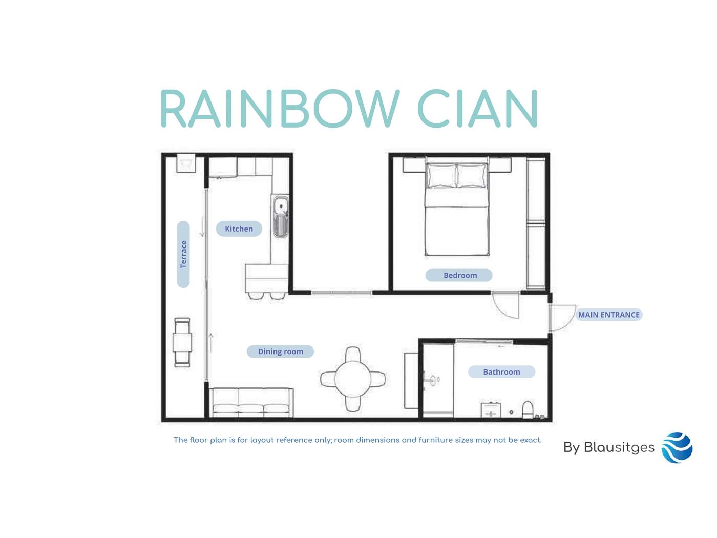 RAINBOW CIAN BY BLAUSITGES in SITGES