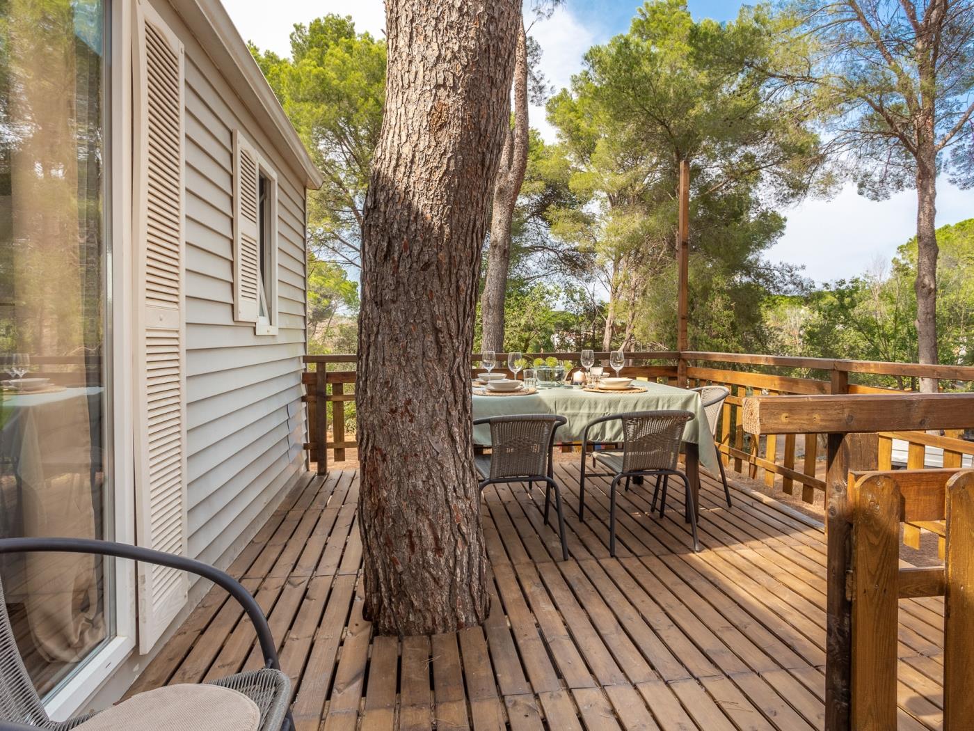 Bungalow a prop de la platja amb aparcament i Wi-Fi a l'Escala