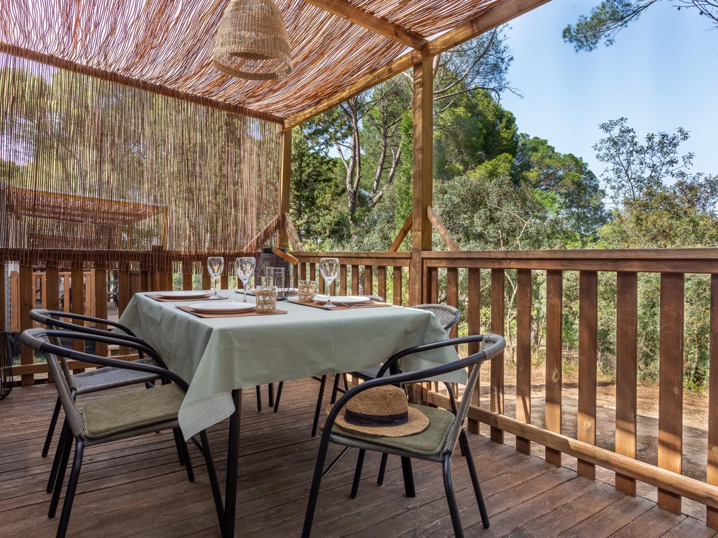 Bungalow cerca de la playa con parking y Wi-Fi en l'Escala