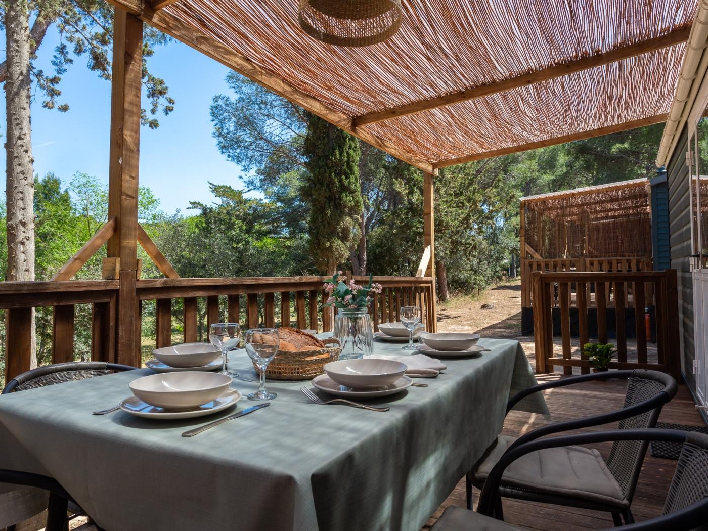 Bungalow cerca de la playa con parking y Wi-Fi en l'Escala