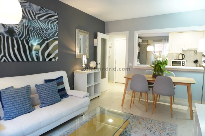 Apartamento Luminoso en Chamartin de 1 Dormitorio #865 en Madrid
