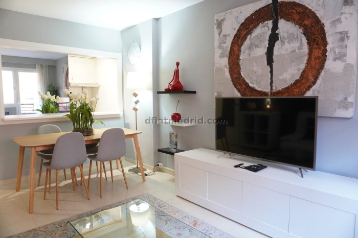 Apartamento Luminoso en Chamartin de 1 Dormitorio #865 en Madrid