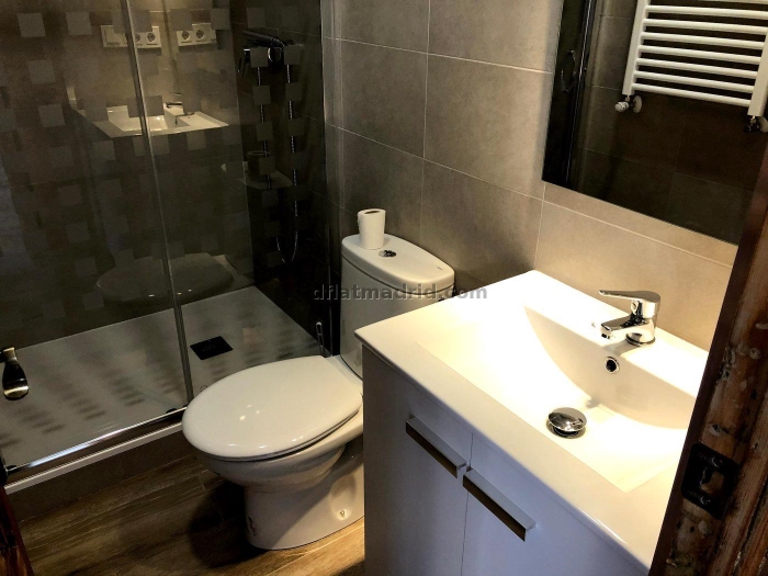 Apartamento Luminoso en Centro de 1 Dormitorio #1845 en Madrid