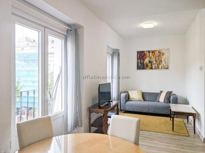 Apartamento Luminoso en Centro de 1 Dormitorio #1846 en Madrid