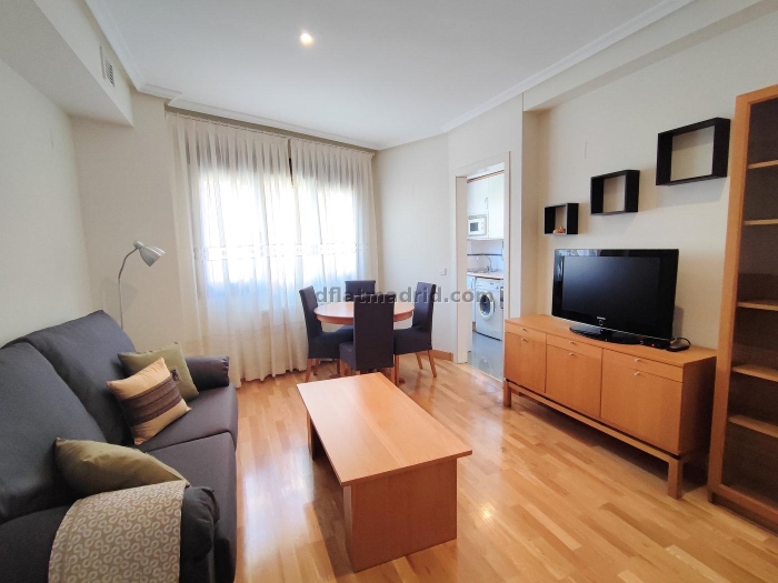 Apartamento Luminoso en Arganzuela de 1 Dormitorio #1976 en Madrid