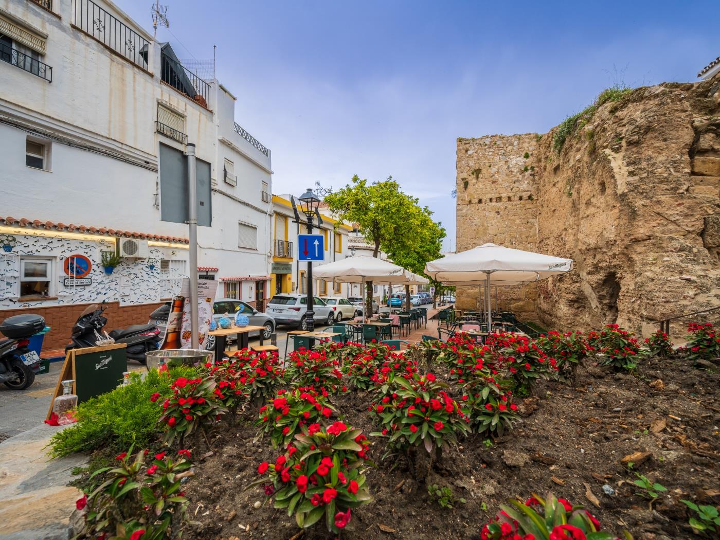 Medieval fortress walls and access to the old town of Marbella