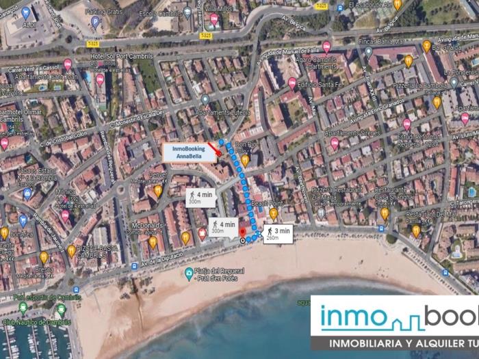 Anabella, climatitzat, pàrquing comunitari i a prop de la platja a Cambrils