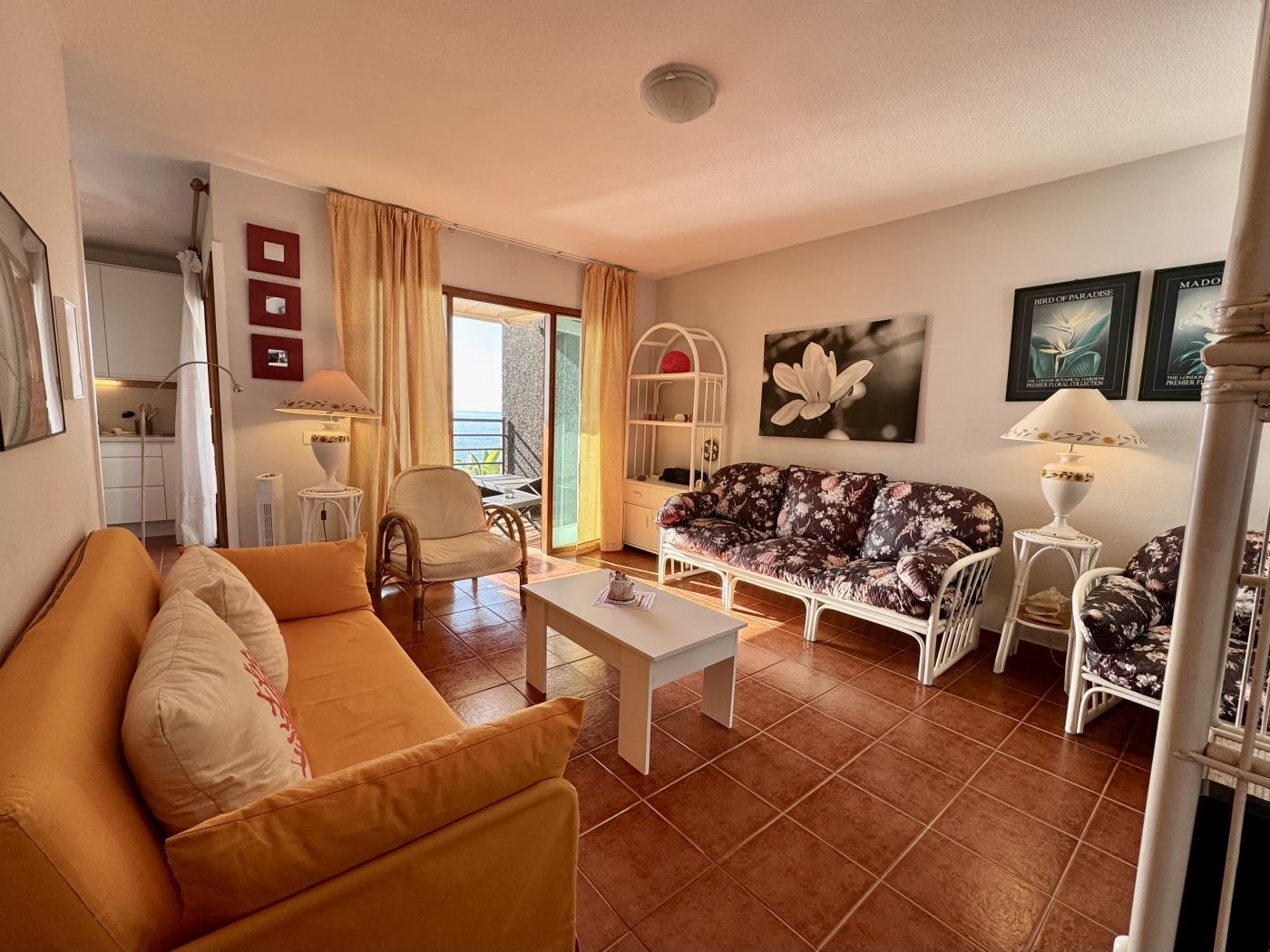 Apartamento dos dormitorios primera linea de mar en Playa de Santiago