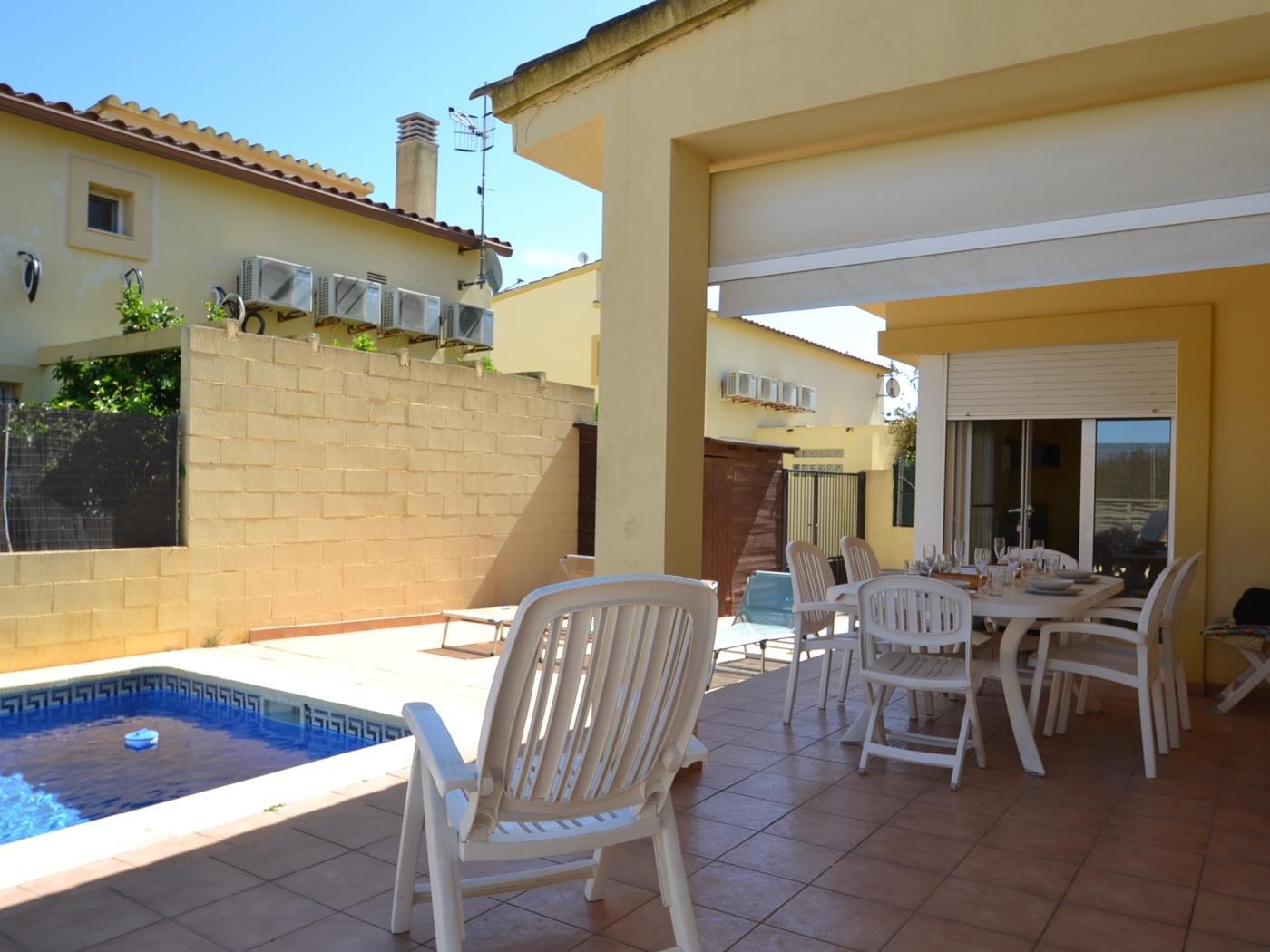 Casa Blaumar pour 8-10 personnes avec la piscine privée à Riumar Deltebre