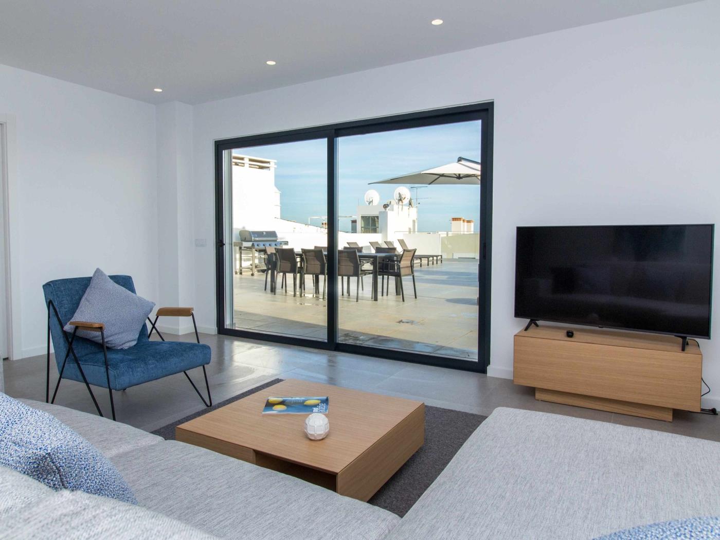 Panoramic N Apartment | Rooftop Pool & Sea View & Garage & BBQ à Albufeira