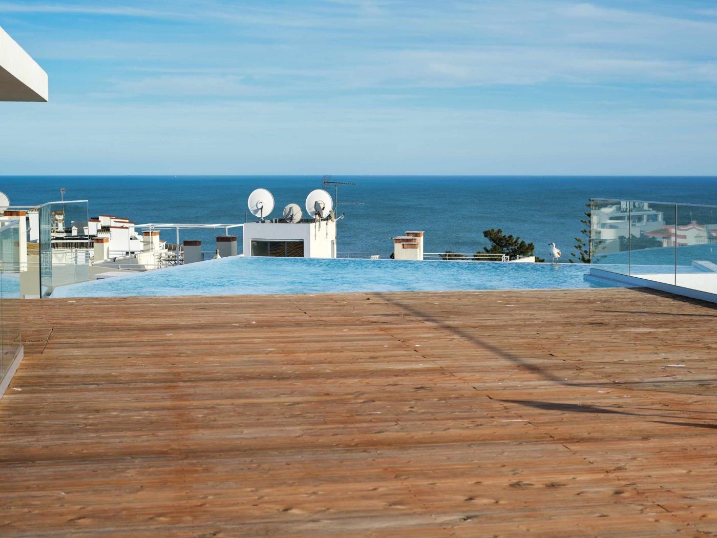 Panoramic N Apartment | Rooftop Pool & Sea View & Garage & BBQ en Albufeira