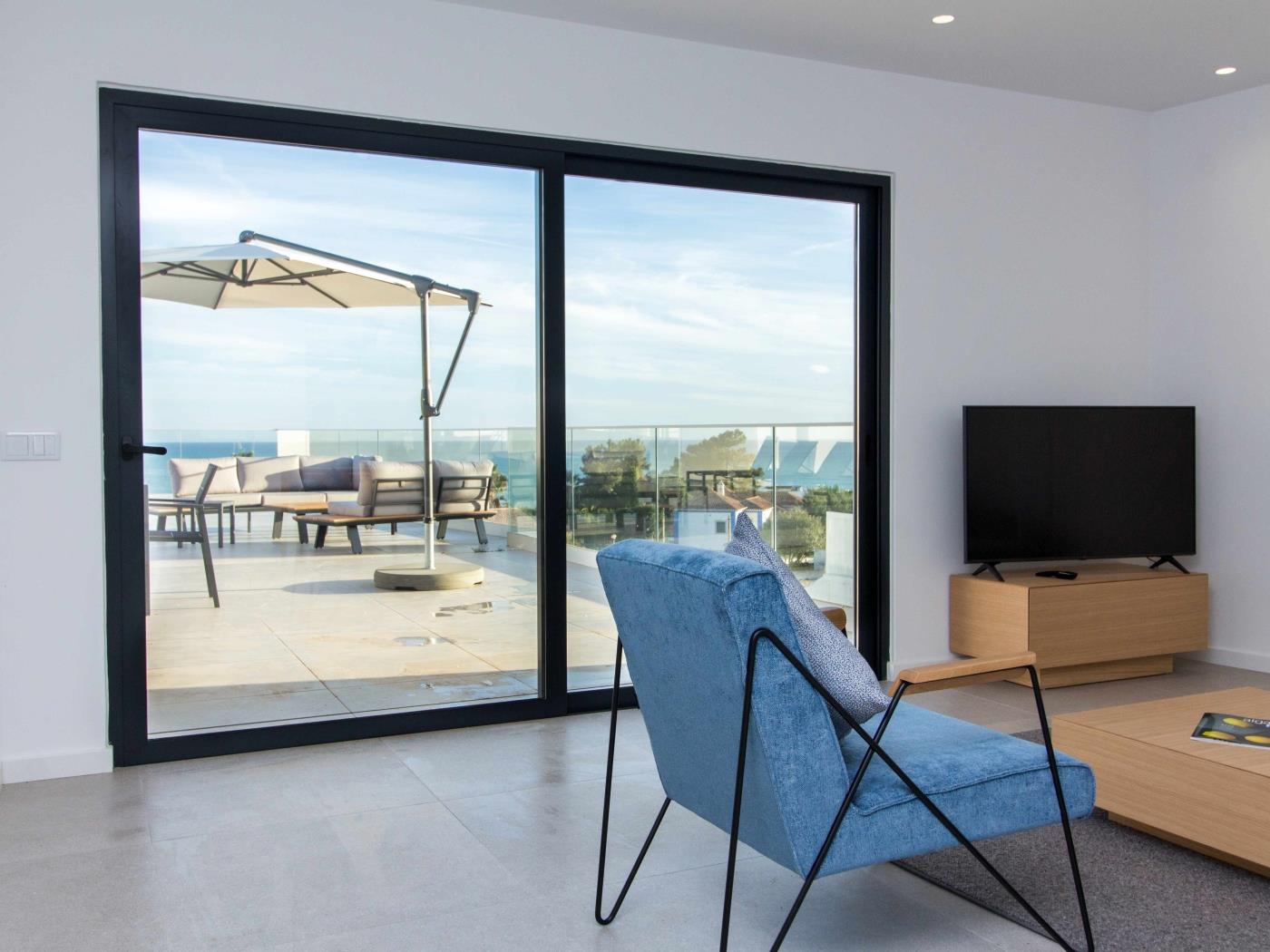 Panoramic N Apartment | Rooftop Pool & Sea View & Garage & BBQ em Albufeira