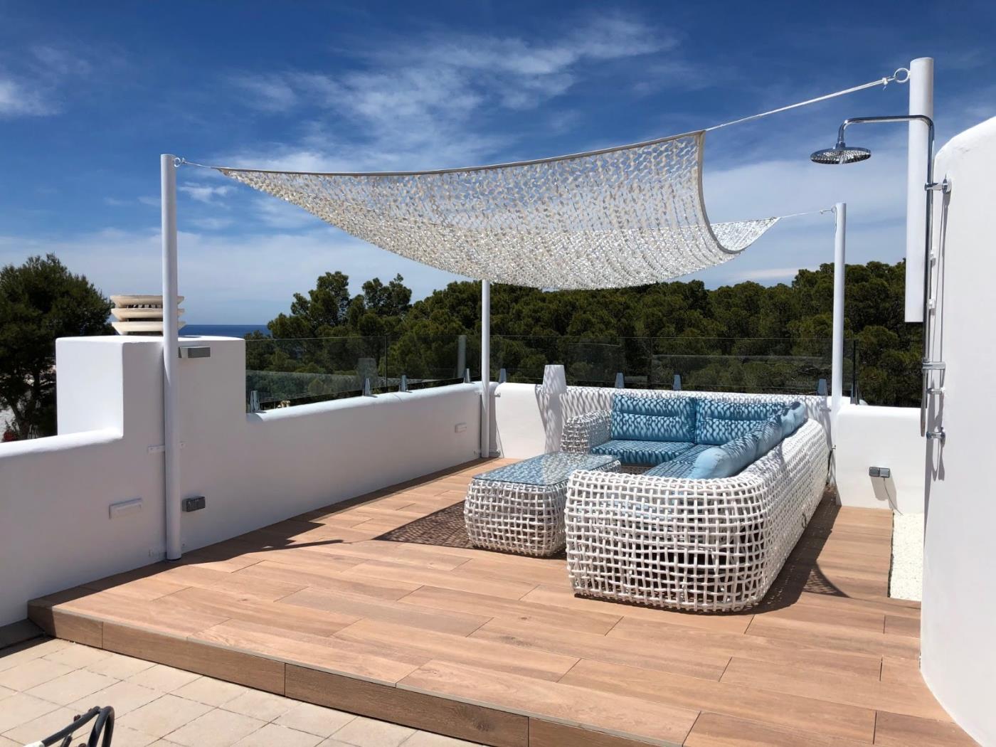 Hermosa villa con vistas al mar en Sant Josep de sa Talaia