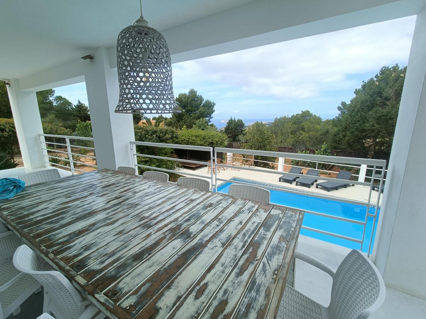 Villa con piscina y vistas al mar en Sant Josep de sa Talaia