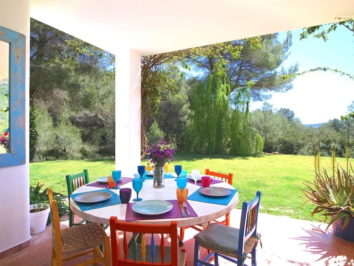Can Llum - Casa de campo con piscina Santa Gertrudis en San Llorenç de Balafia