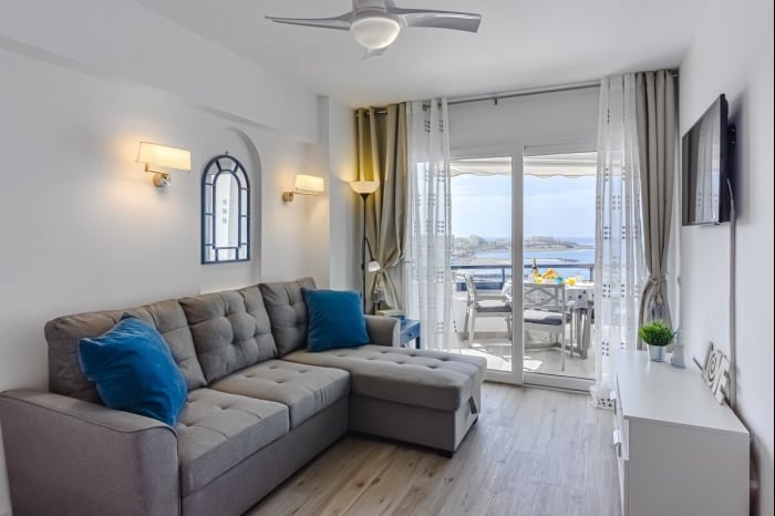 Fantastic view apartment overlooking the ocean in San Eugenio in Costa Adeje